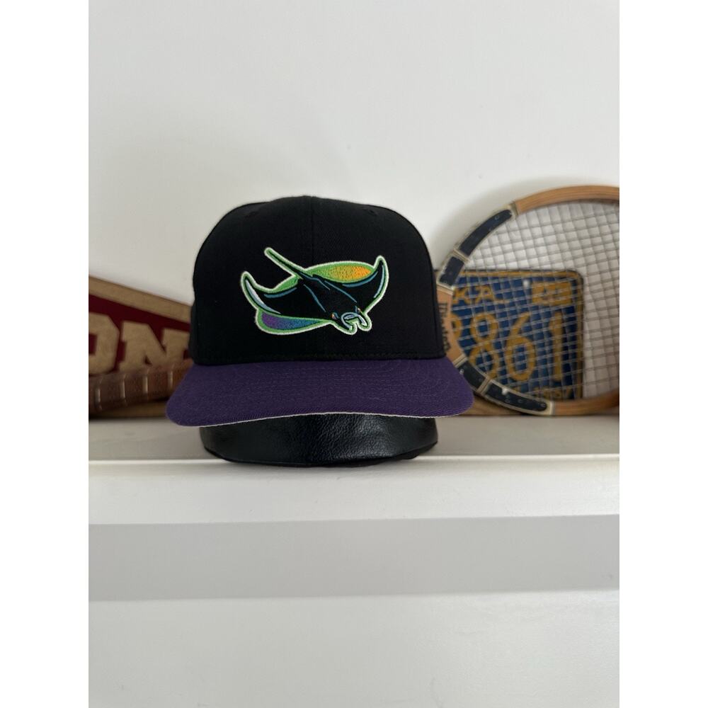 Vintage New Era Pro Model Authentic Tampa Bay Devil Rays Fitted Hat 7 3/8